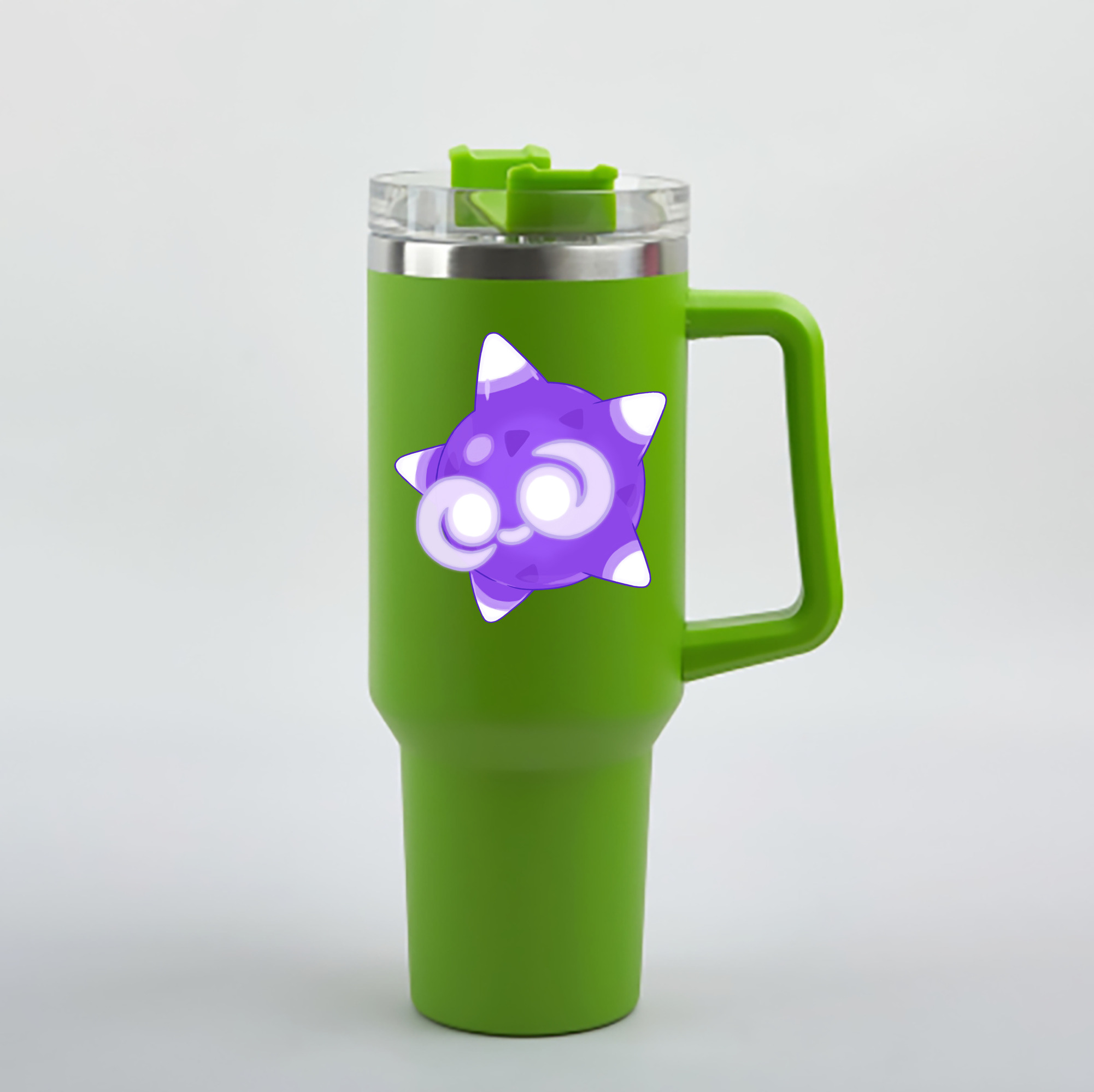 （画像用） ポケットモンスター Pokémon 1200mL車用タンブラー - クリスタルステッカー（プラスチックストロー付き）